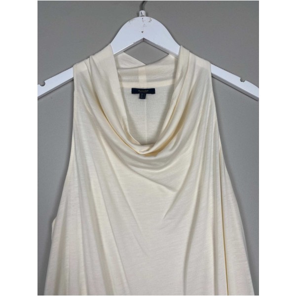 Massimo Dutti str. L <br/> lang råhvid kjole - Image 2