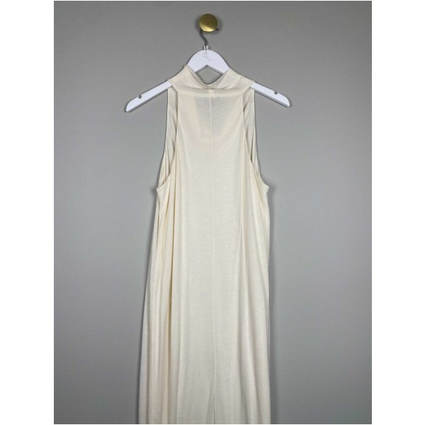 Massimo Dutti str. L <br/> lang råhvid kjole - Image 3