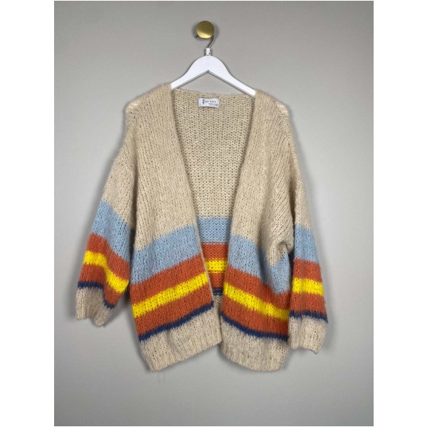 Tif Tiffy str. S/M <br/> strik cardigan