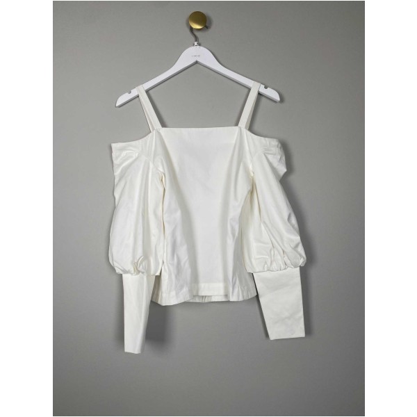 Blanche str. 36 <br/> hvid bluse - Billede 2