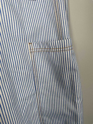 Co'Couture str. S <br/> hvide jeans med blå striber