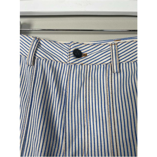 Co'Couture str. S <br/> hvide jeans med blå striber - Image 5