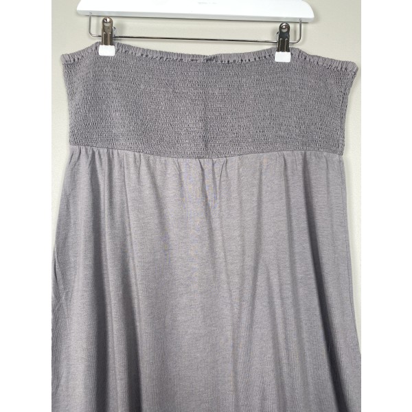 Esprit str. XXL <br/> grå stropløs kjole med smock - Image 2