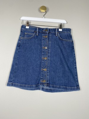 Lee str. 26 <br/> kort denimnederdel