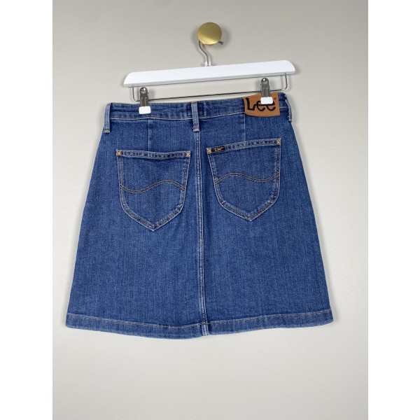 Lee str. 26 <br/> kort denimnederdel - Image 3