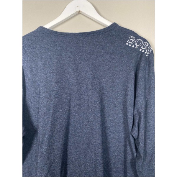 Hugo Boss str. XL <br/> regular fit blå langærmet bluse - Image 3