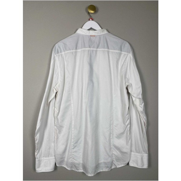 Hugo Boss str. XL <br/> hvid langærmet skjorte slim fit - Image 3