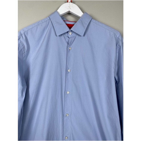 Hugo Boss str. 44 <br/> lang ærmet lys blå skjorte slim fit - Image 2