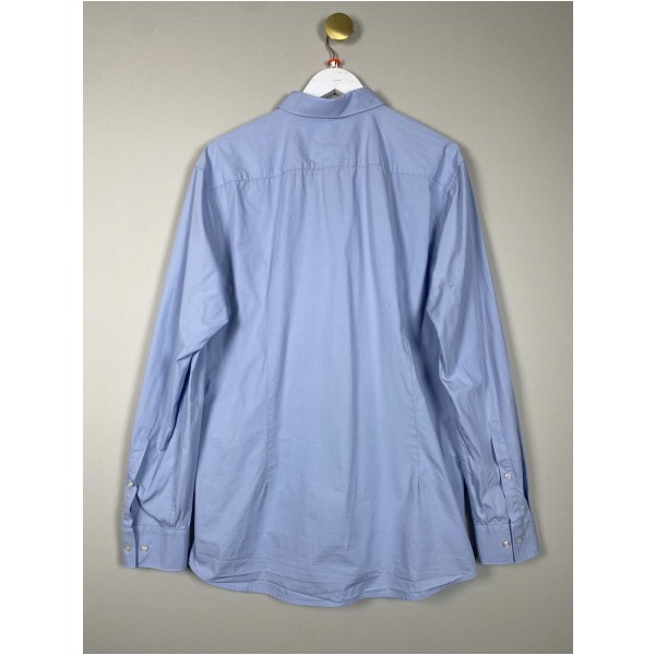 Hugo Boss str. 44 <br/> lang ærmet lys blå skjorte slim fit - Image 3