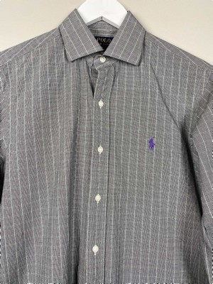 Polo Ralph Lauren str. S <br/> ternet sort og hvid skjorte