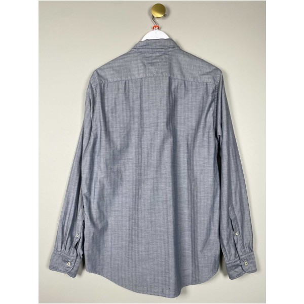 Tommy Hilfiger str. 40 <br/> Grå stribet skjorte - Image 3