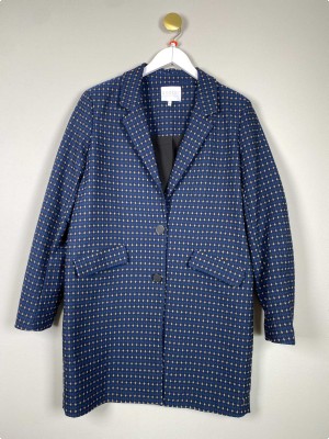Coster Copenhagen str.  40 <br/> lang blå blazer
