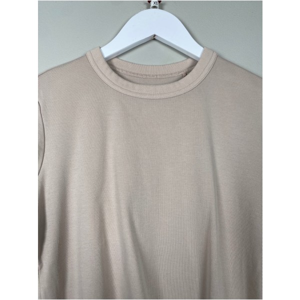 Uniqlo str. XS <br/> mørk sandfarvet t-shirt - Billede 2