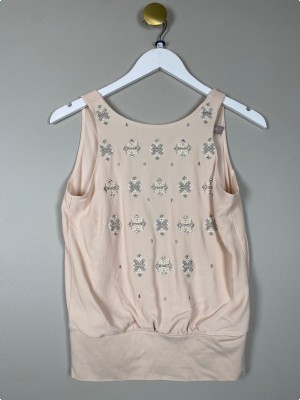 Gustav str. XS <br/> rosa top med dyb ryg