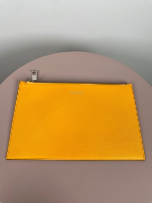 Versace orange clutch