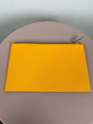 Versace orange clutch