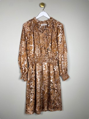 Co'Couture str. S <br/> kjole i leopardprint