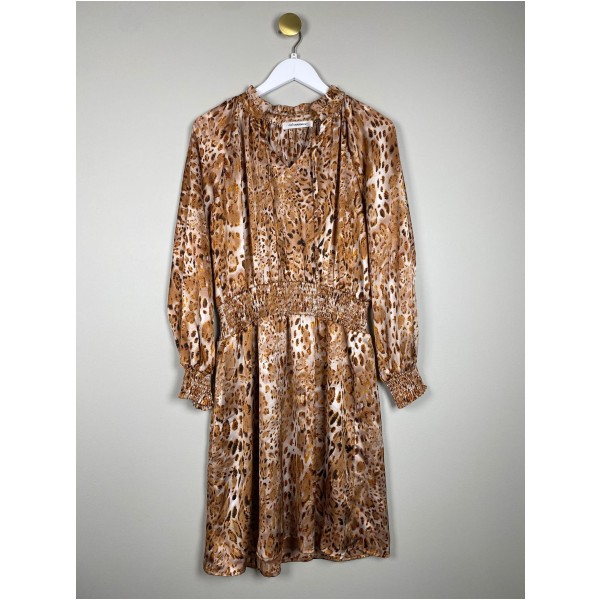 Co'Couture str. S <br/> kjole i leopardprint