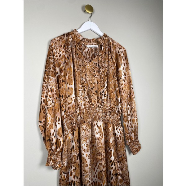 Co'Couture str. S <br/> kjole i leopardprint - Image 2
