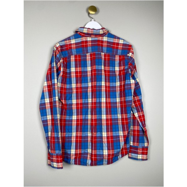 Hilfiger Denim str. L <br/> blå og rød ternet skjorte - Image 3