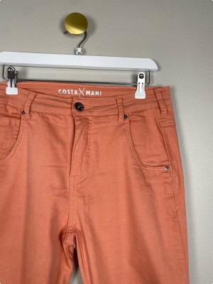CostaMani str. M <br/> jeans med stretch, fersken