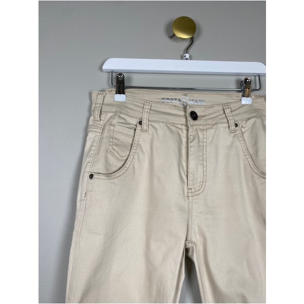 CostaMani str. M <br/> jeans med stretch, sand - Image 2