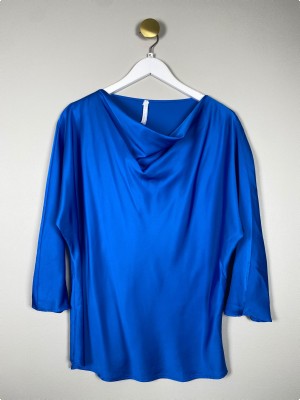 Imperial str. M <br/> blå bluse