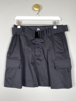 Co´Couture str. S <br/> sort nederdel med bælte