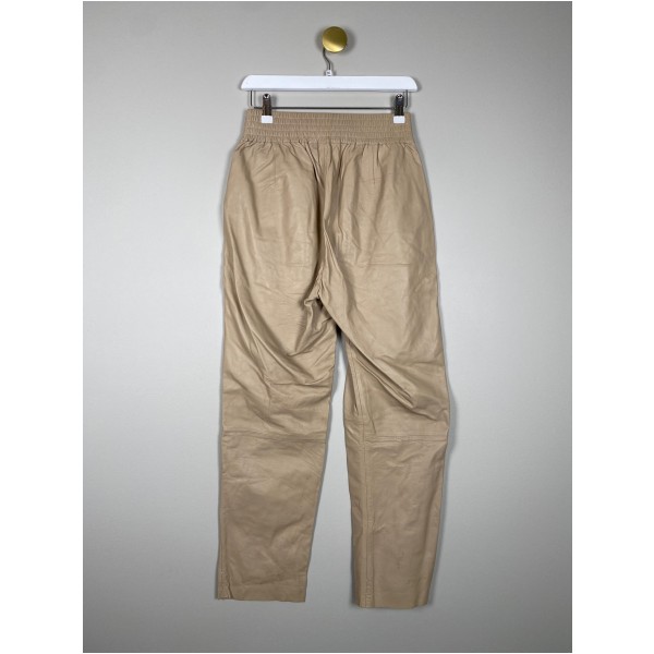 Depeche str. 38 <br/> beige læderbukser - Image 3