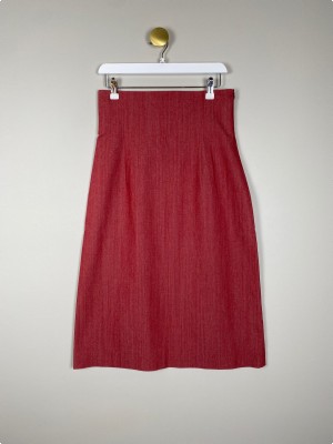 Blues str. 40 <br/> rød pencil skirt