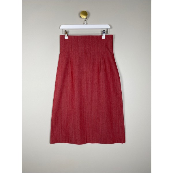 Blues str. 40 <br/> rød pencil skirt