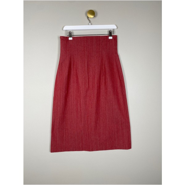 Blues str. 40 <br/> rød pencil skirt - Image 3