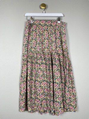 Craft Sisters str. L/XL <br/> blomstret nederdel