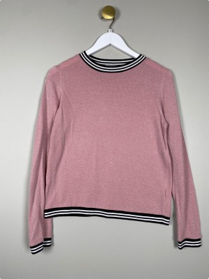Neo Noir str. M <br/> lyserød glimmerbluse