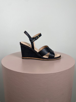 Gant str. 37 <br/> sort sandal med hæl
