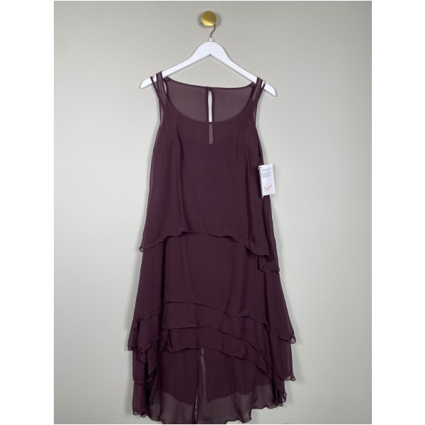Karl Lagerfeld for H&M str. 34 <br/> bordeaux-farvet kjole