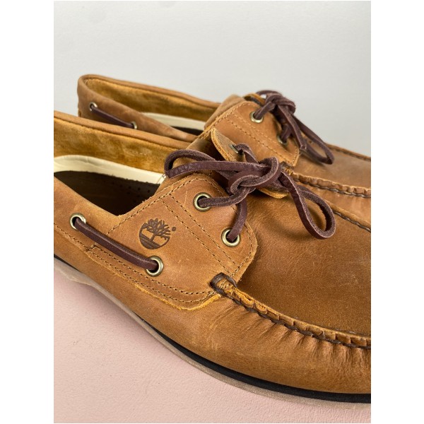 Timberland str. 45 <br/> brune sejlersko - Billede 3
