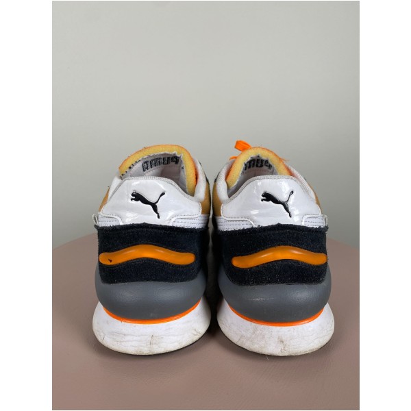 Puma str. 45 <br/> orange og sorte sneakers - Billede 4