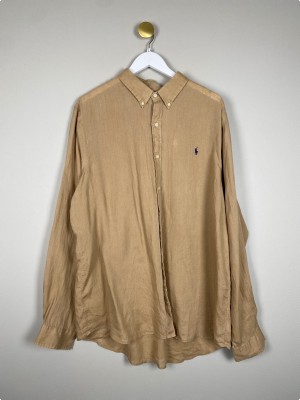 Ralph Lauren str. XXL <br/> brun skjorte