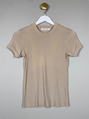 Samsøe Samsøe str. S <br/> beige t-shirt