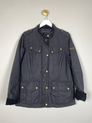 Barbour str. 40 <br/> sort jakke