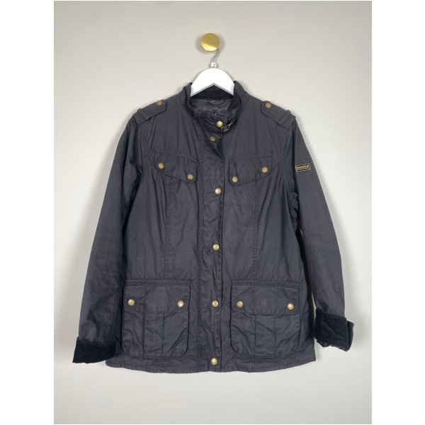 Barbour str. 40 <br/> sort jakke