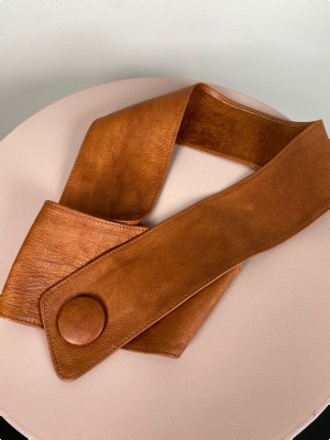 Depeche str. 95 cm <br/> brunt bredt bælte