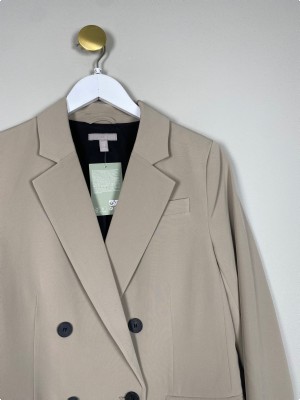 H&M str. XS <br/> grå/beige blazer
