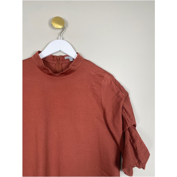 COS str. 38 <br/> terrakottarød bluse - Billede 2