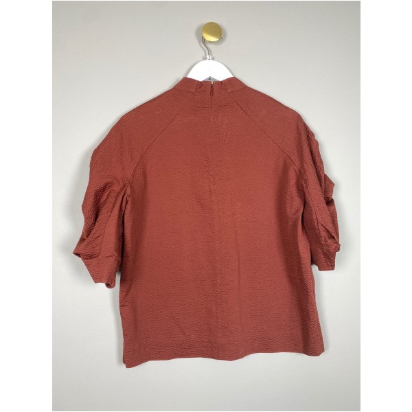 COS str. 38 <br/> terrakottarød bluse - Billede 3