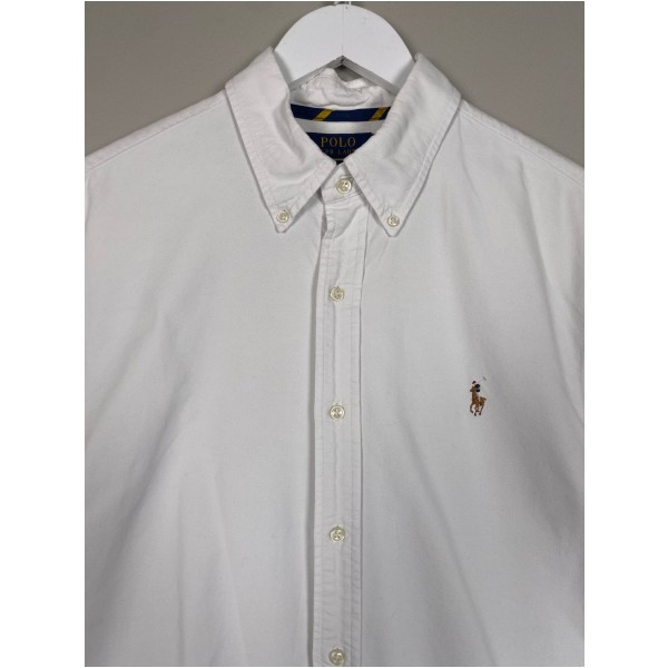 Ralph Lauren str. L <br/> hvid skjorte - Billede 2