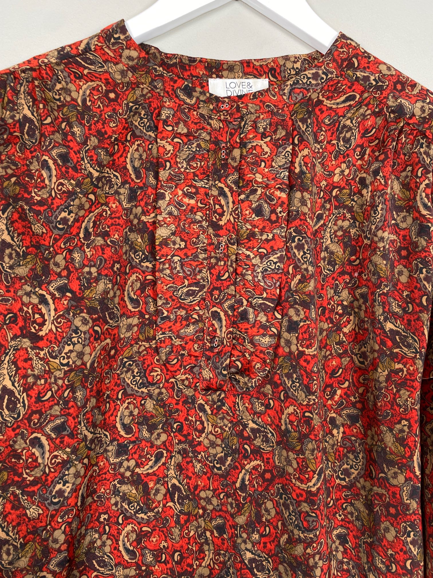 Love & Divine str. XL <br/> mønstret kjole - Billede 2