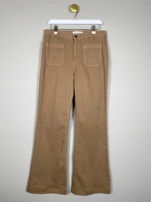 Co' Couture str. M <br/> brune jeans med synlige lommer