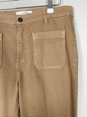 Co' Couture str. M <br/> brune jeans med synlige lommer